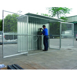 48 Gas Cylinder Safety Cage open